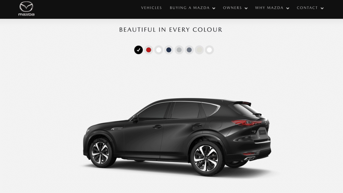 Mazda website 3