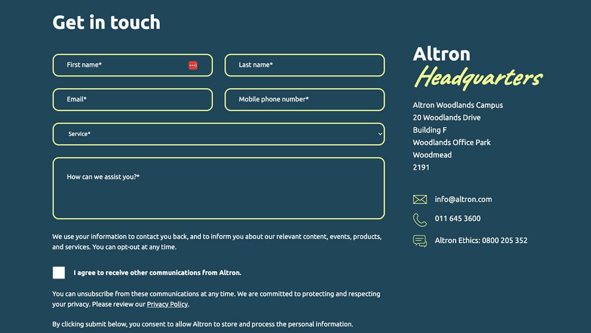 altron_form